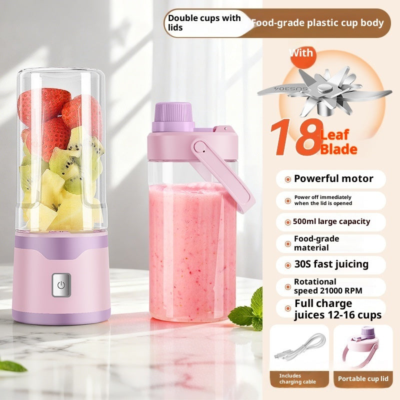 Rechargeable USB Juicer Blender 500ML Portable Cup