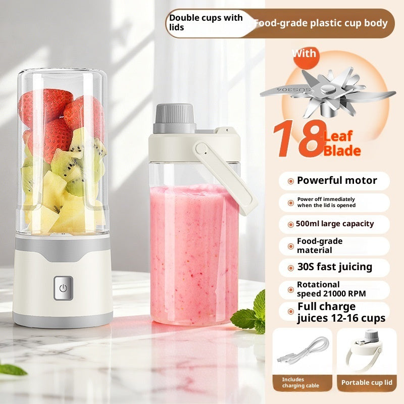 Rechargeable USB Juicer Blender 500ML Portable Cup